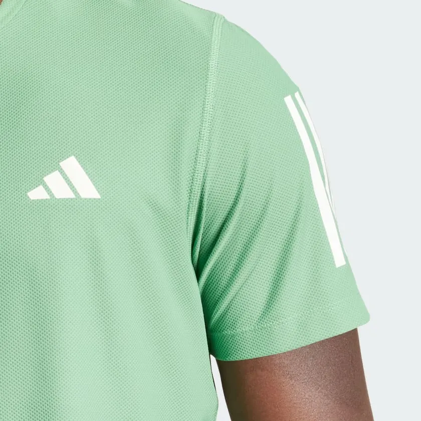 ADIDAS OWN THE RUN TEE - MENS - GREEN