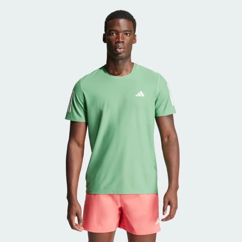 ADIDAS OWN THE RUN TEE - MENS - GREEN