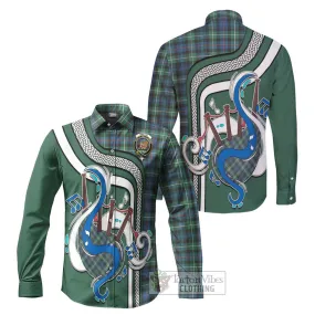 Baillie Ancient Tartan Long Sleeve Button Shirt with Epic Bagpipe Style