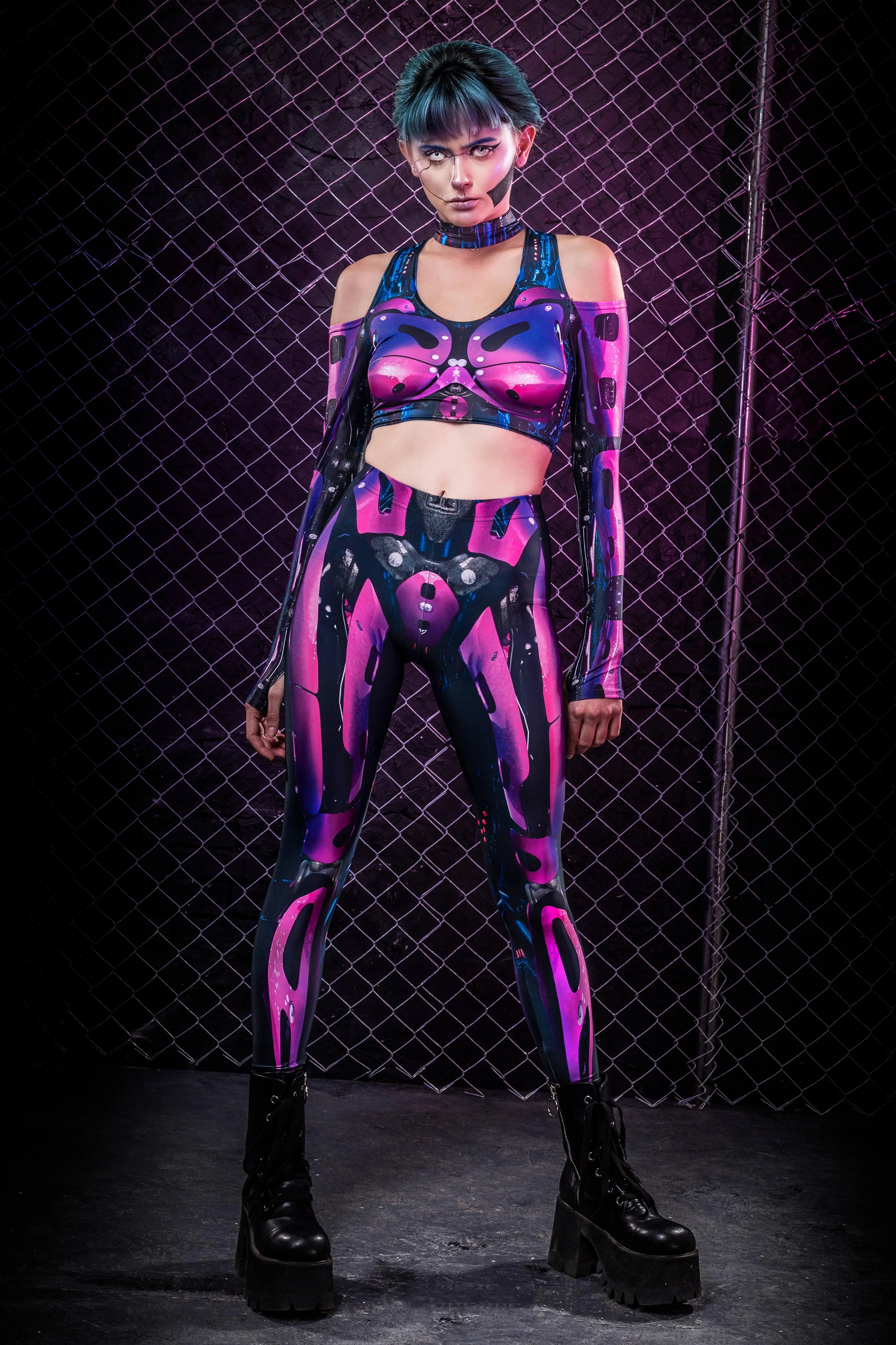 Cyberware Android Magenta Long Top