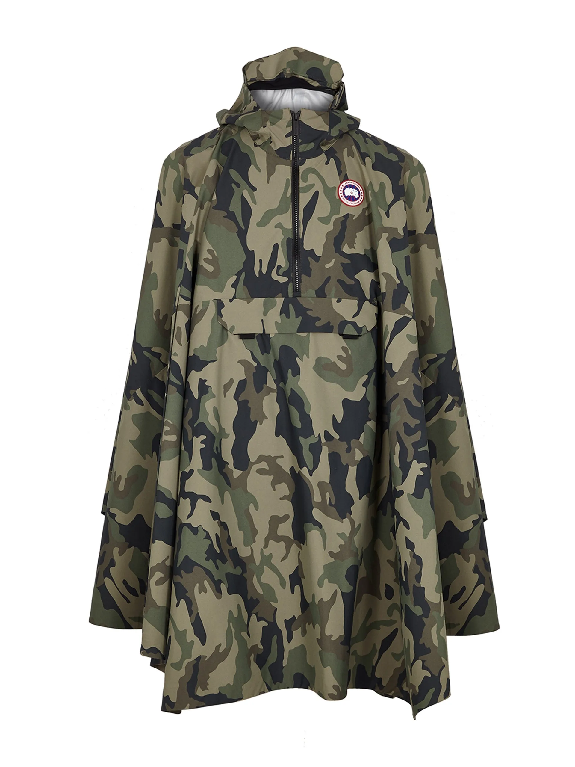 Field camouflage shell poncho