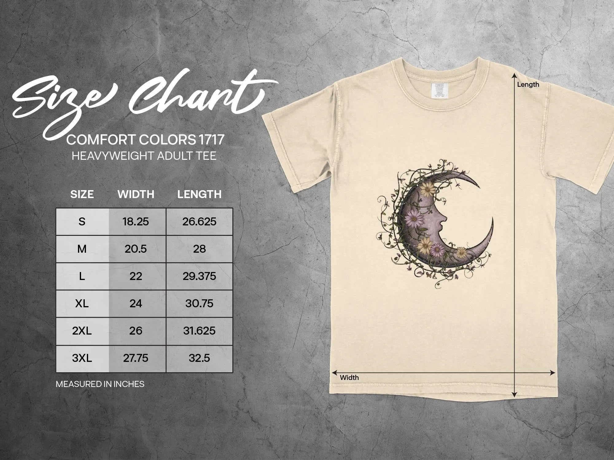 Floral Moon Shirt, Moon Shirt, Night Sky Shirt, Moon Wild Flowers Shirt, Flower Shirt, Moon and Flower Shirt, Wildflower Sweatshirt