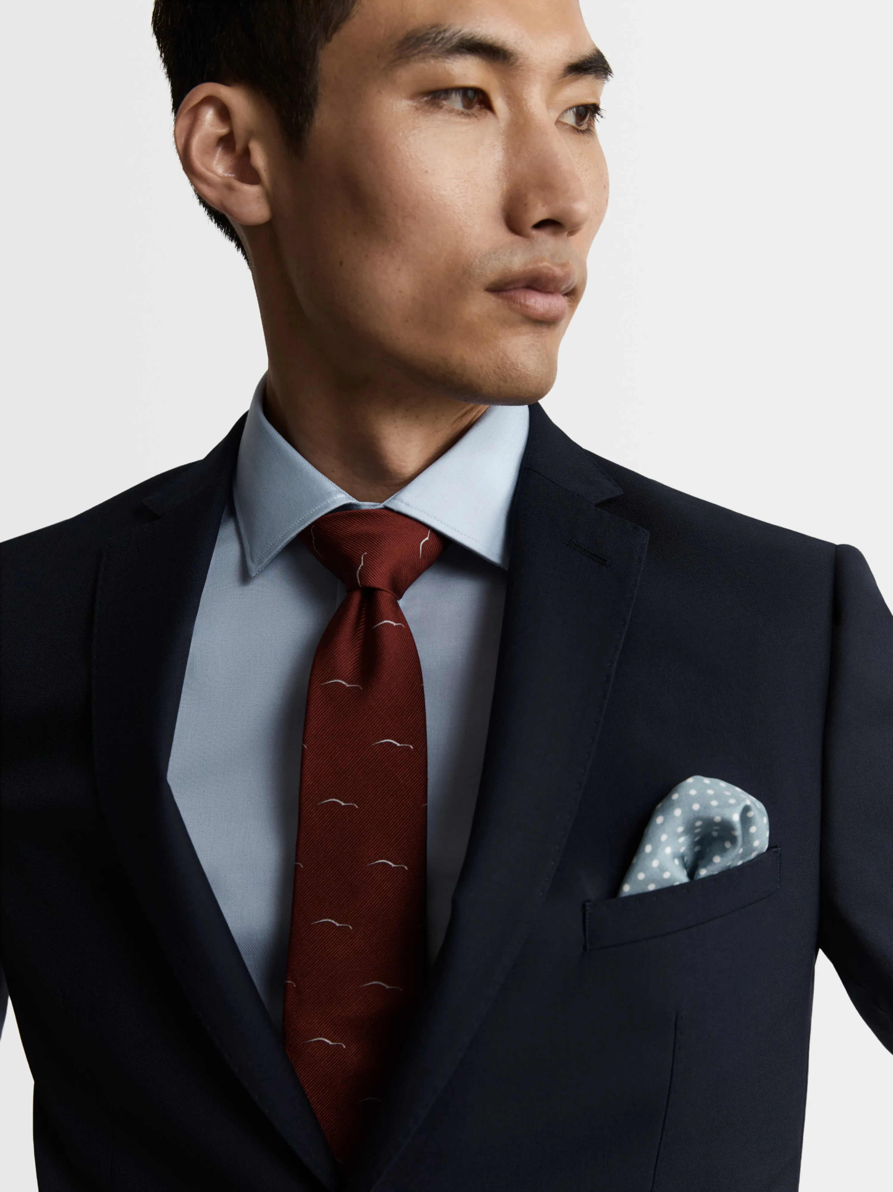 Hendon Italian Luxury Skinny Navy Suit Jacket