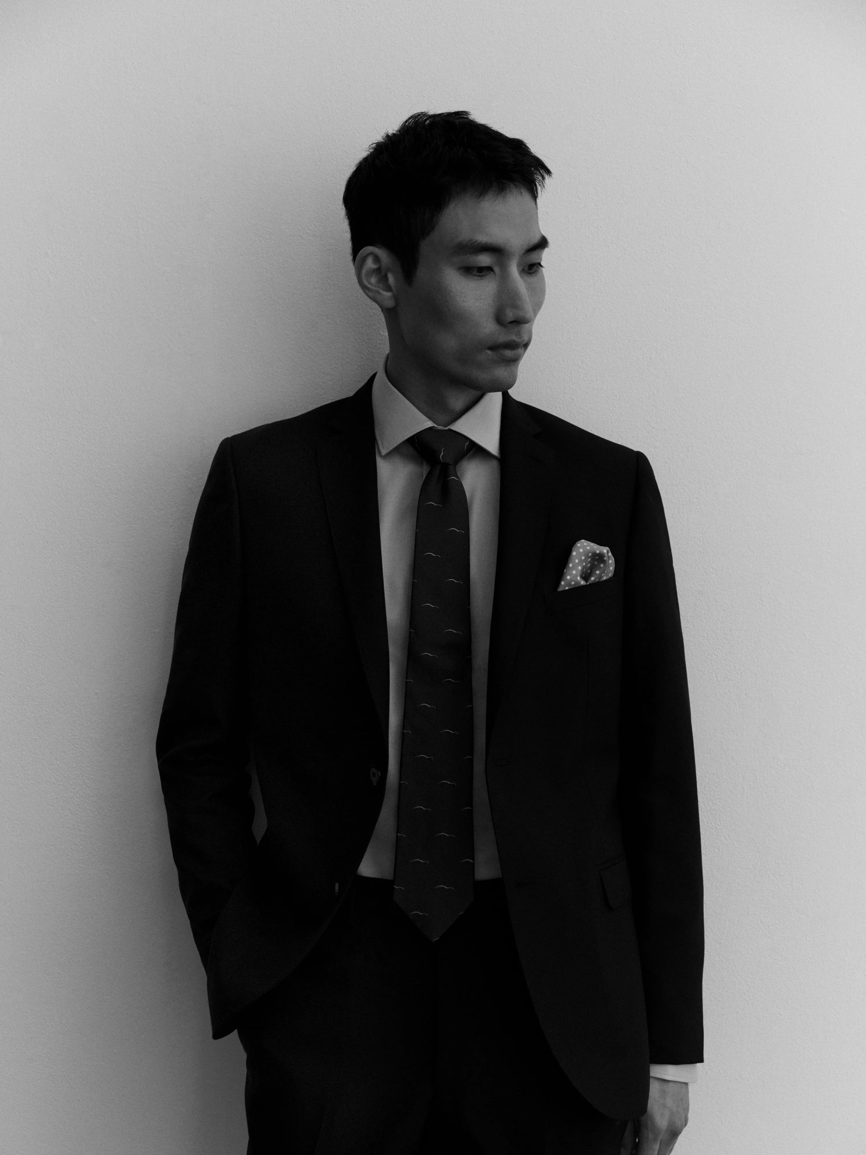 Hendon Italian Luxury Skinny Navy Suit Jacket