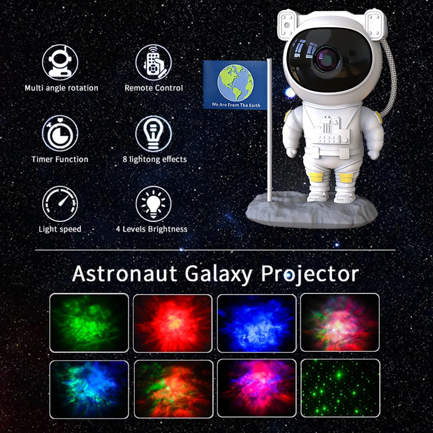 Interstellar Galaxy Astronaut Projector
