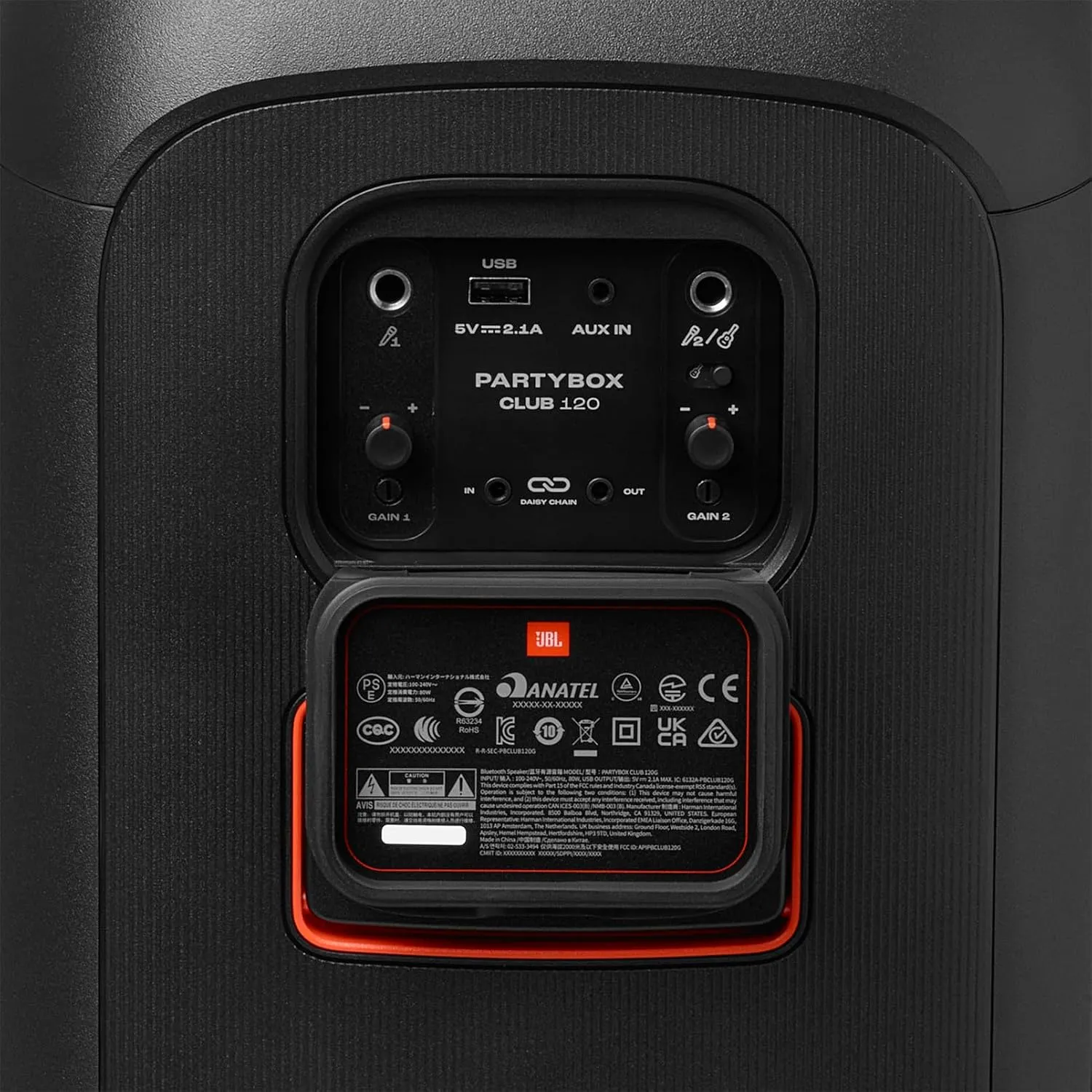 JBL PartyBox Club 120 - Portable Party Speaker with Foldable Handle, Powerful JBL Pro Sound, Futuristic lightshow-JBLPBCLUB120AM