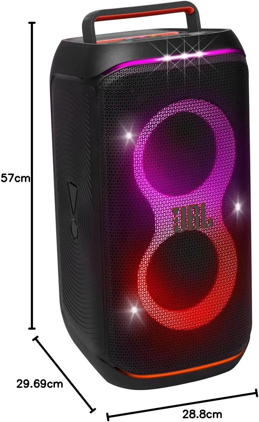 JBL PartyBox Club 120 - Portable Party Speaker with Foldable Handle, Powerful JBL Pro Sound, Futuristic lightshow-JBLPBCLUB120AM
