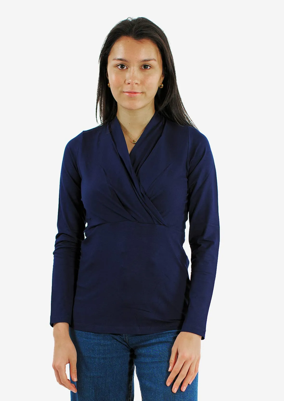 Long Sleeves Wrap top