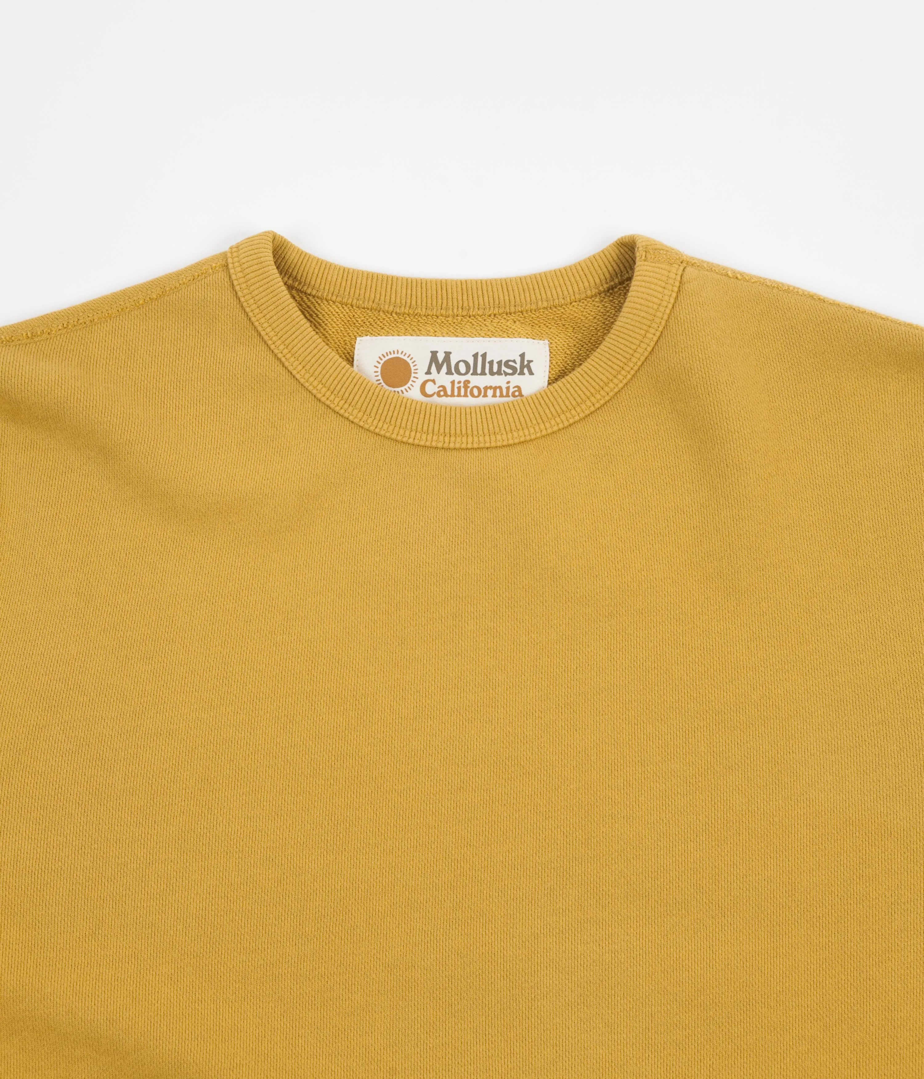 Mollusk Max Crewneck Sweatshirt - Mustard