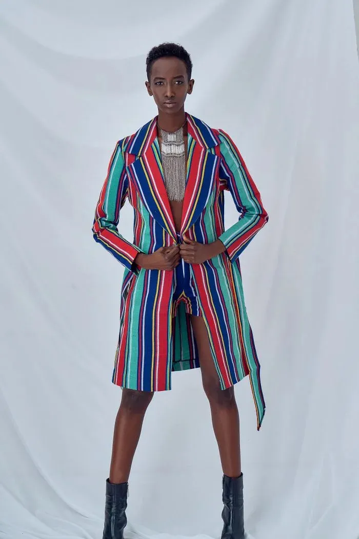 Negassi Aso Oke Jacket and Short Set