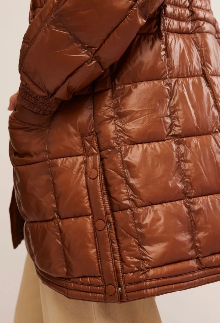 PATRICIA PACKABLE PUFFER Walnut
