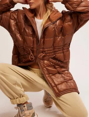 PATRICIA PACKABLE PUFFER Walnut