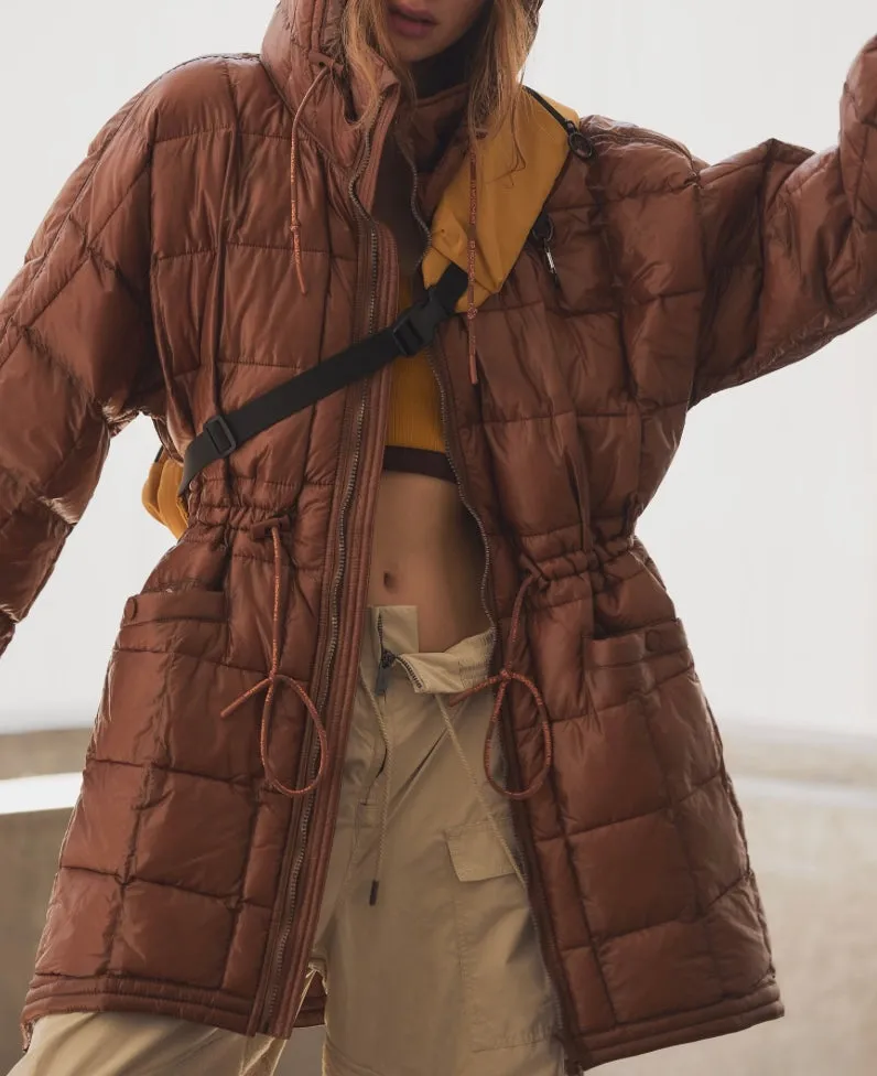 PATRICIA PACKABLE PUFFER Walnut