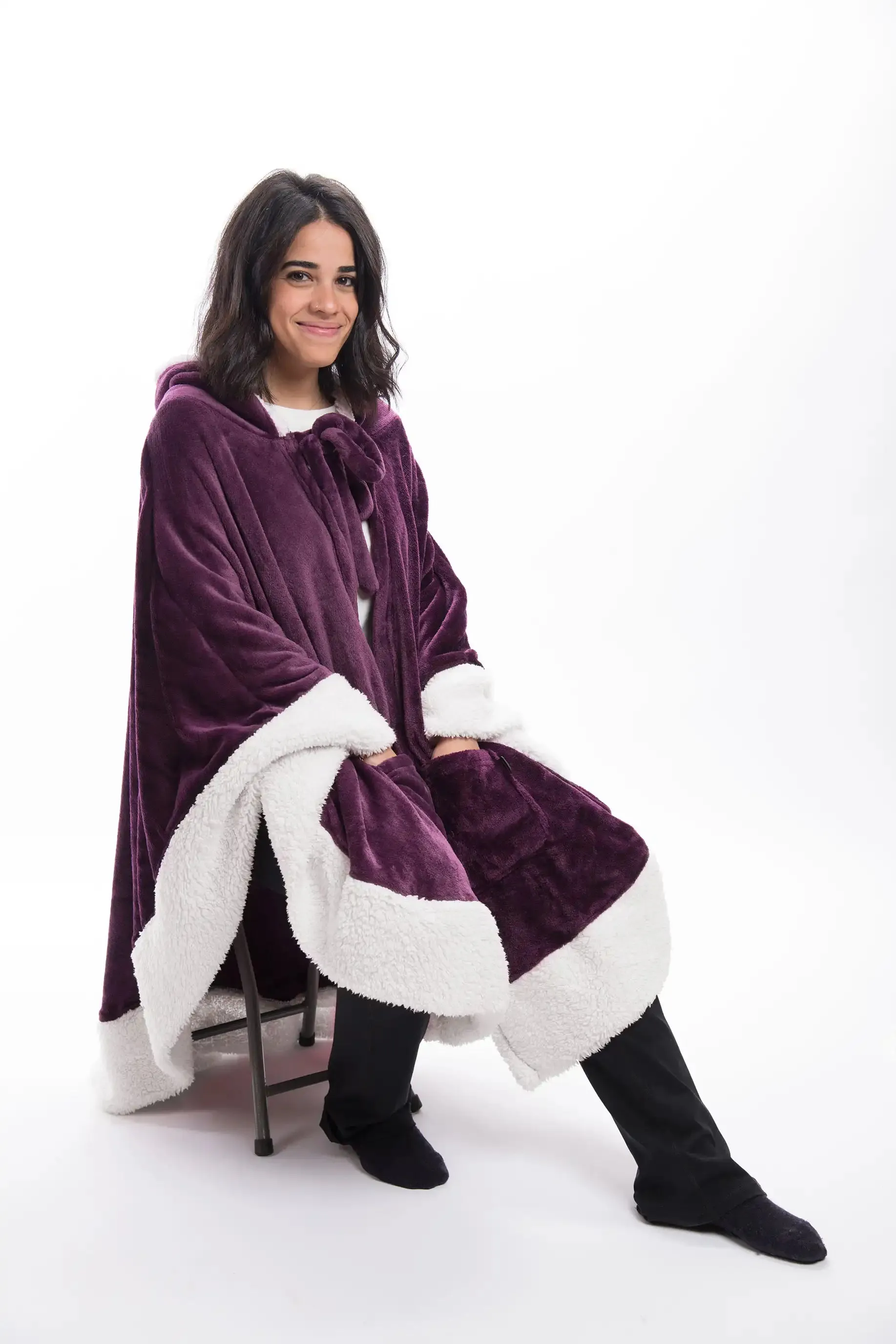 Poncho (Double Sided Fleece and Sherpa)