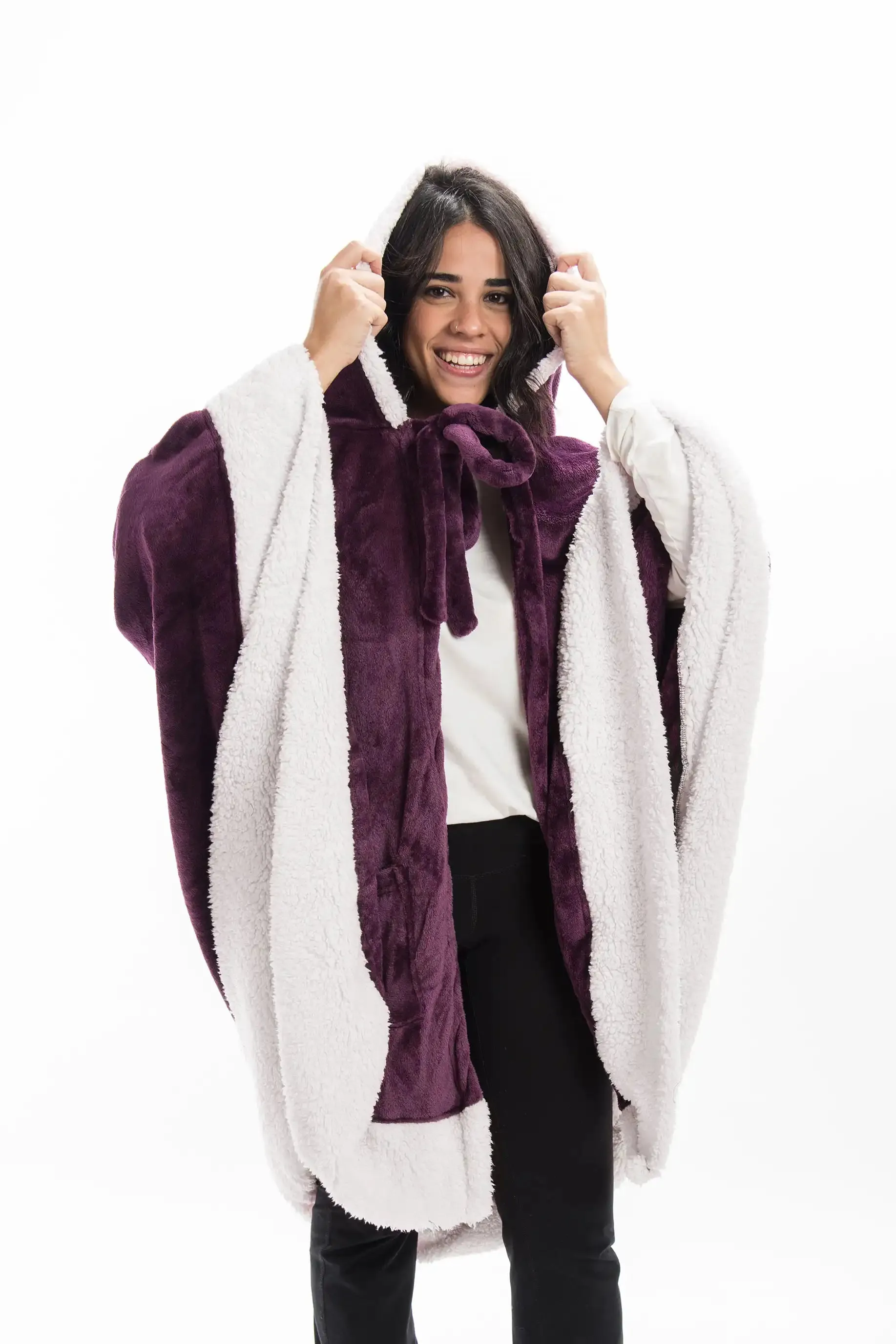 Poncho (Double Sided Fleece and Sherpa)