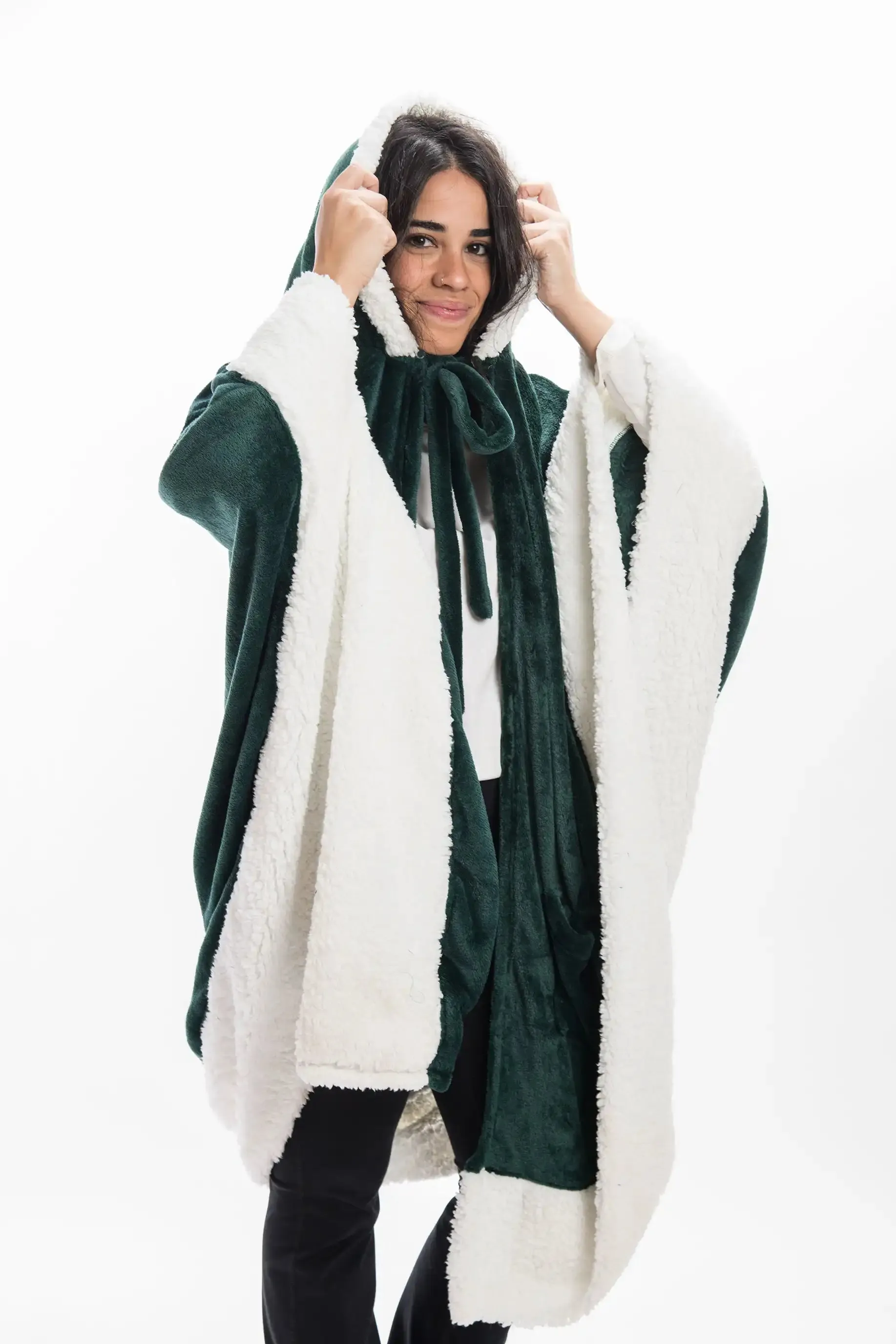 Poncho (Double Sided Fleece and Sherpa)