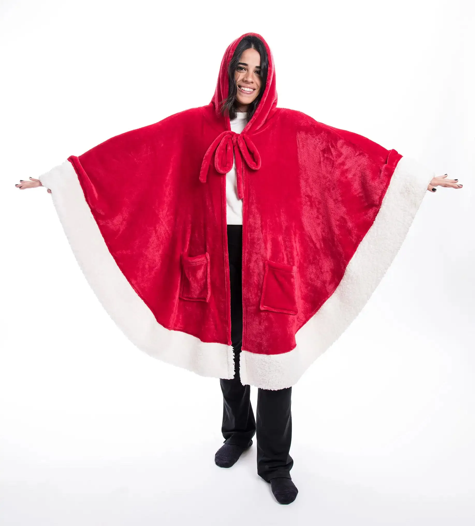 Poncho (Double Sided Fleece and Sherpa)