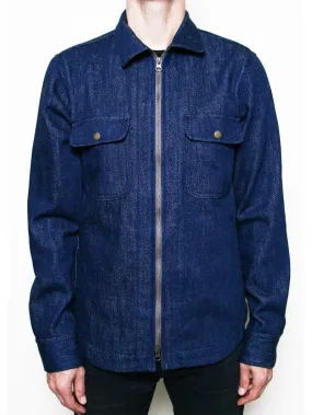 Rogue Territory Field Jacket Indigo Knit Denim