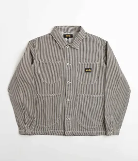 Stan Ray Unlined Coverall Jacket - Hickory Black / Natural
