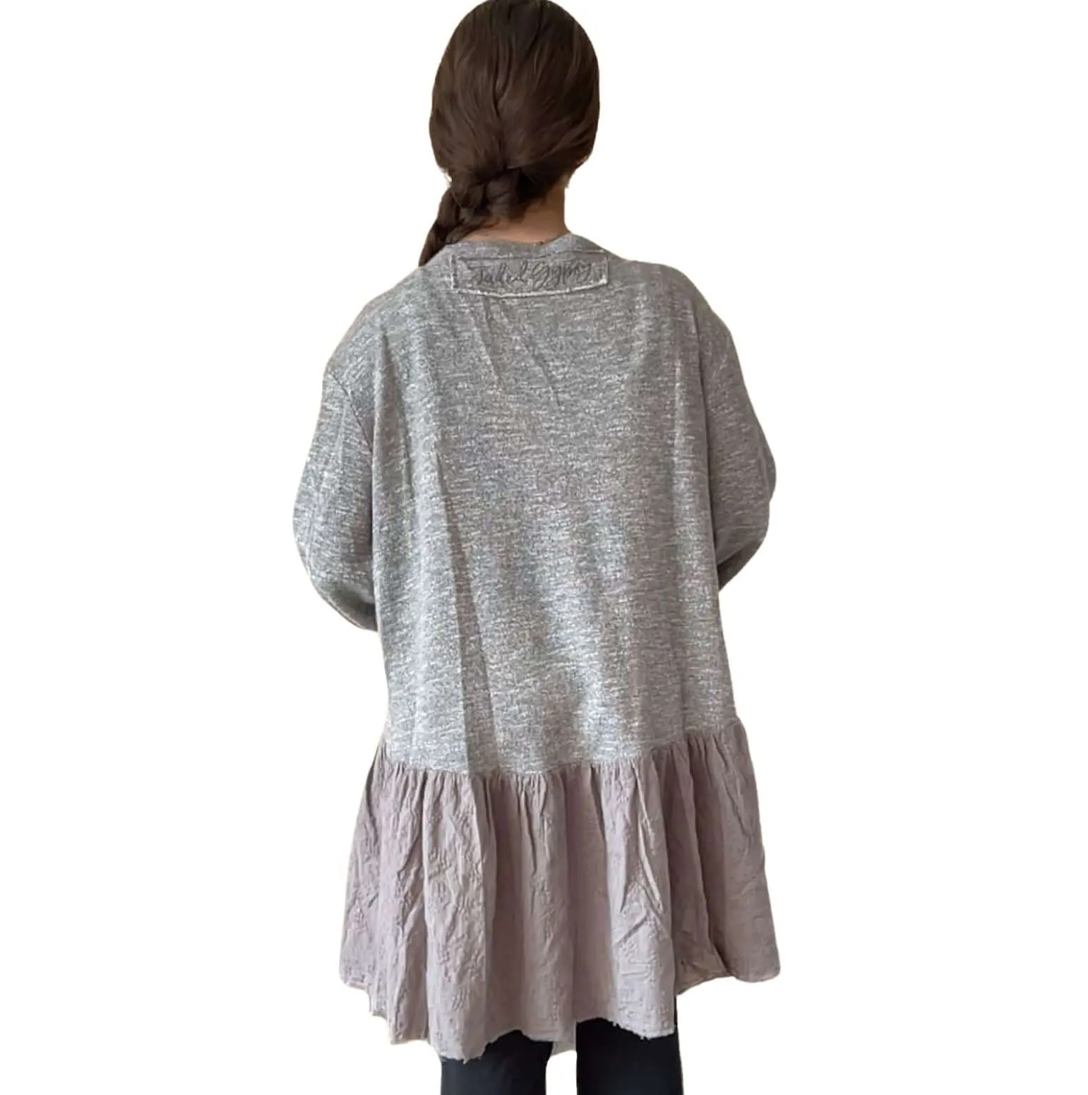 Star Destination Lace Detail Sweater Cardigan Made in USA