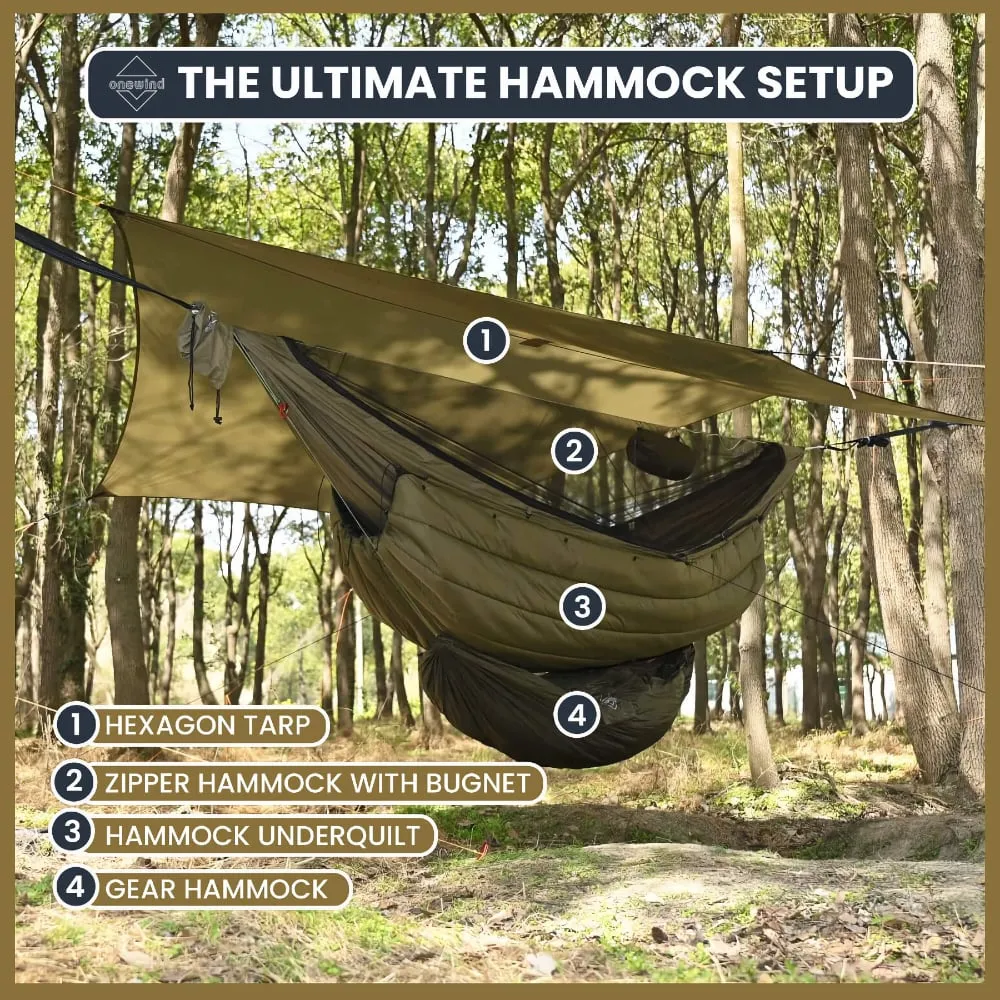 Tempest 11' Zipper Camping Hammock