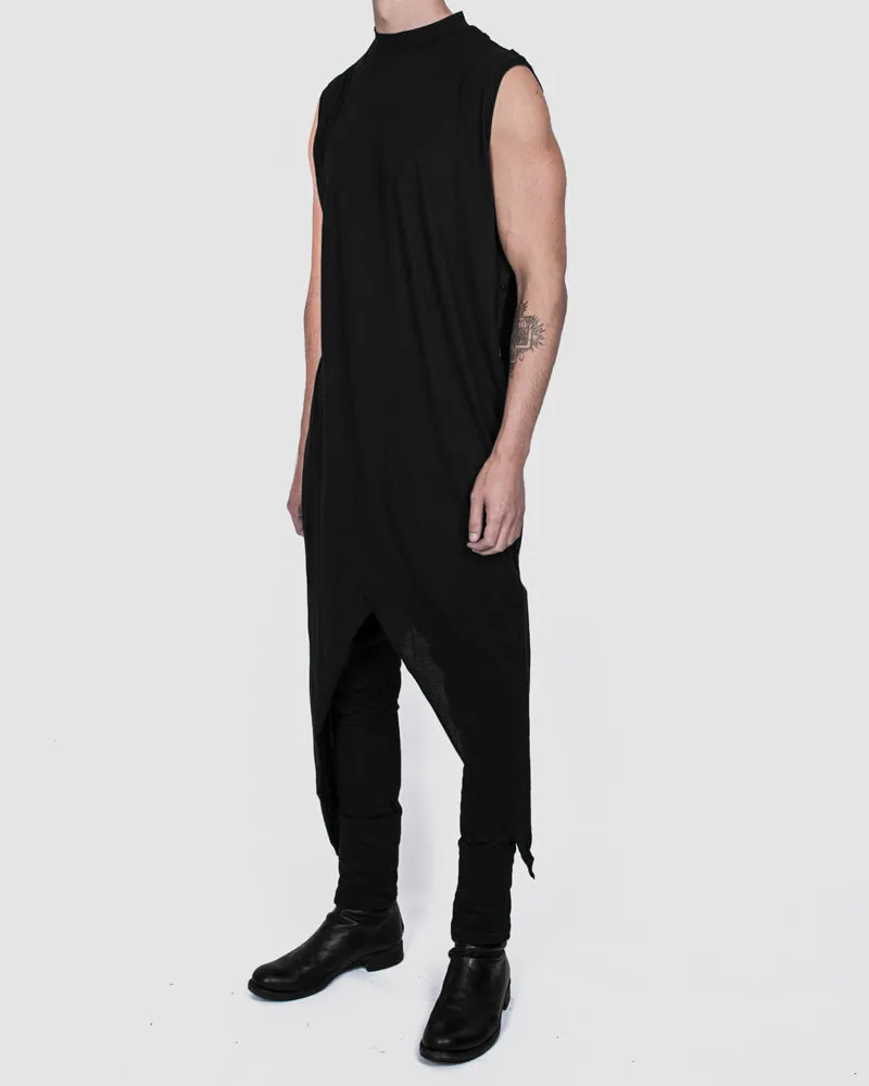 Tigon lightweight cotton vest black