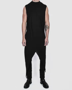 Tigon lightweight cotton vest black